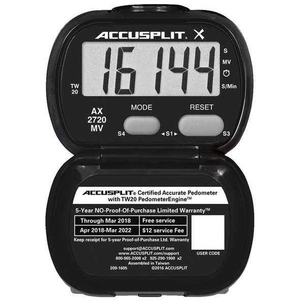 Accusplit Accusplit 1596687 AX2720MV Activity Tracker Pedometer 1596687